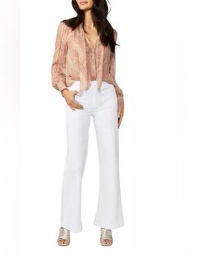 PAIGE Leenah Wide leg denim trouser jeans sz 33